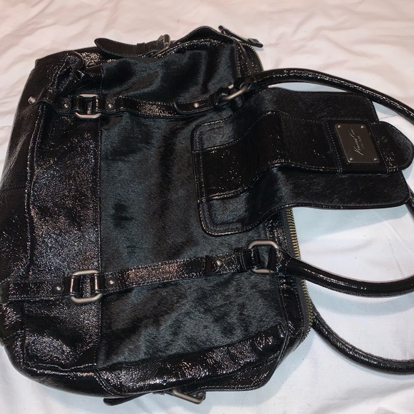 Kenneth Cole Black Calf Hair Leather Tote - Picture 16 of 16